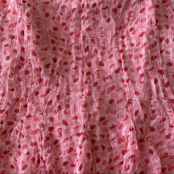 Vintage Y2K Gianni Bini Silk Midi Accordion Skirt - Picture 2 of 8